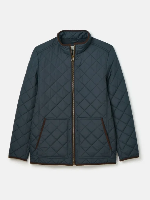 Maynard Navy Blue Diamond Quilted Jacket