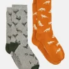 Men's Kingsbury Grey Hen 2 Pack Socks (size 7-12)