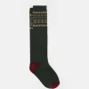 Men's Wader Khaki Green Mens Welly Socks