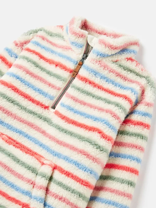 Merridie Cream Quarter Zip Fleece