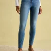 Mid Blue Skinny Fit Jeans