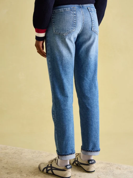 Mid Blue Straight Fit Jeans