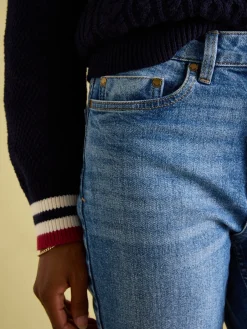 Mid Blue Straight Fit Jeans
