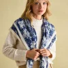 Middleton Blue/White Viscose Scarf