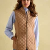 Minx Tan Showerproof Diamond Quilted Gilet