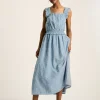 Nadia Blue Broderie Sun Dress