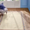 Natural Blenheim Cotton Border Rug