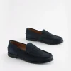 Navy Blue Penny Loafers
