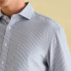 Navy Stripe Cotton Shirt