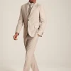 Neutral Slim Textured Suit Jacket