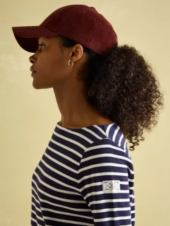 New Harbour Navy & White Striped Boat Neck Breton Top