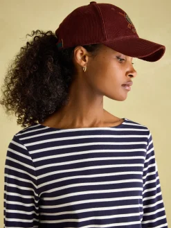 New Harbour Navy & White Striped Boat Neck Breton Top