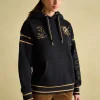 Newham Black Embellished Hoodie