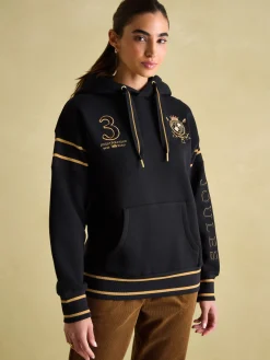 Newham Black Embellished Hoodie