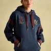 Newham Navy blue Embellished Hoodie