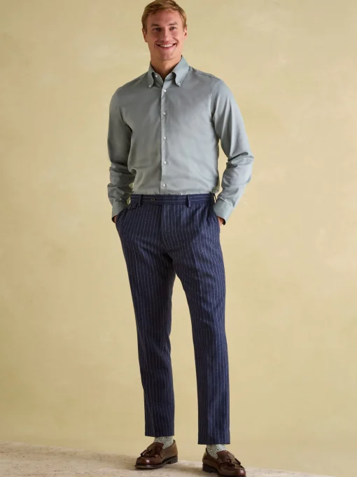 Next Green Regular Fit Twill Single Cuff Shirt