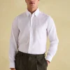 Next White Regular Fit Twill Single Cuff Shirt