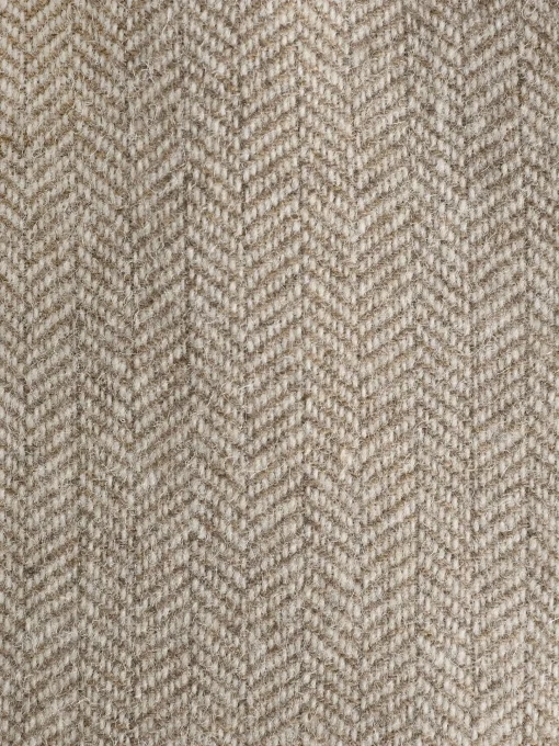 Oatmeal Herringbone Texture Slim Fit Blazer