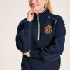 Official Badminton Navy Blue Unisex Quarter Zip Sweatshirt