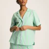 Olivia Blue & Green Striped Pyjama Set