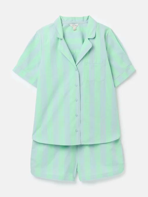 Olivia Blue & Green Striped Pyjama Set