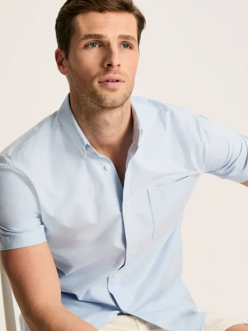 Oxford Blue Short Sleeve Classic Fit Shirt