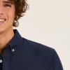 Oxford Navy Blue Long Sleeve Classic Fit Shirt