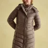 Pembury Neutral Showerproof Longline Padded Coat With Hood