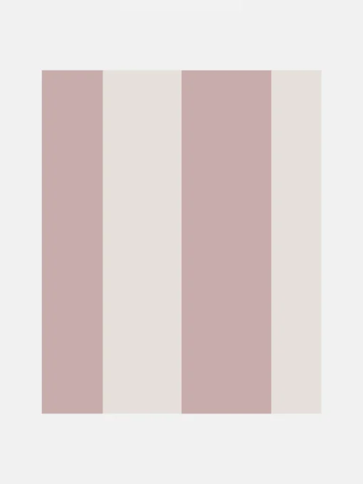 Pink Harborough Stripe 10M Wallpaper