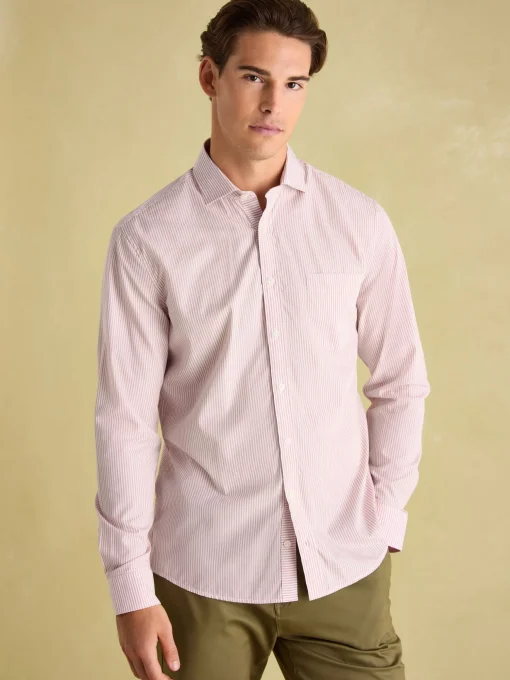 Pink Stripe Cotton Shirt