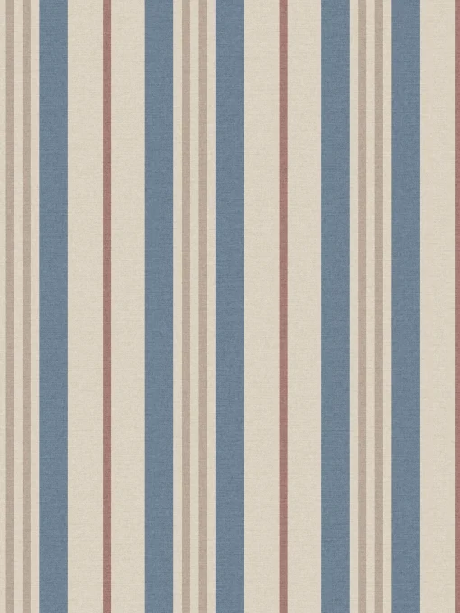 Pink/Blue Grove Stripe 10M Wallpaper