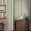 Pink/Green Grove Stripe 10M Wallpaper