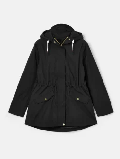 Portwell Black Waterproof Raincoat With Hood