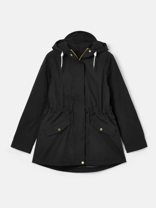 Portwell Black Waterproof Raincoat With Hood