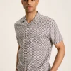 Revere Blue Printed Short Sleeve Shirt