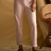 Rose Pink Slim Fit Chino Trousers