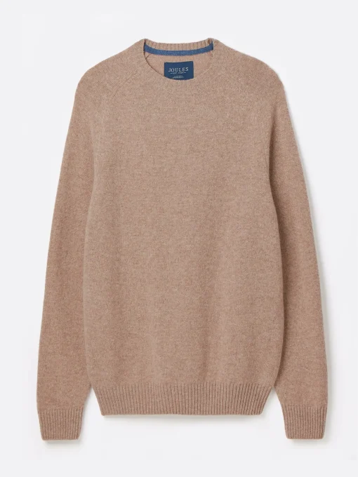 Rowley Cream Lambswool Crew Neck Jumper