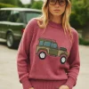 Rutland Pink Applique Knitted Jumper