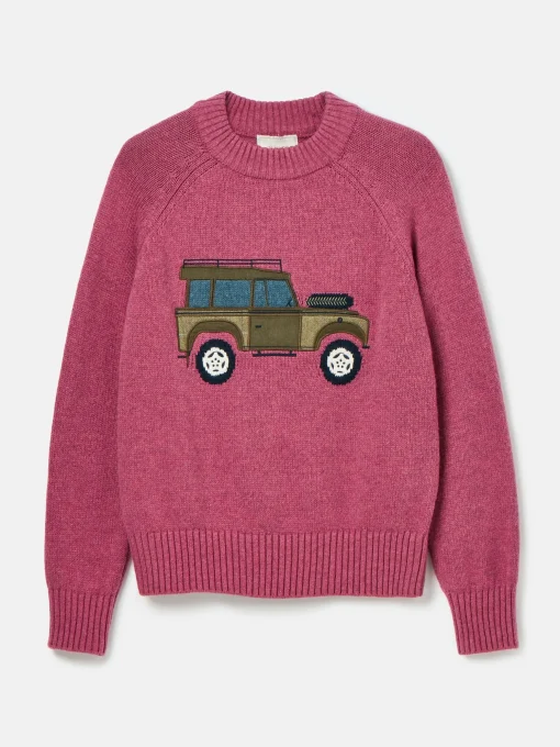 Rutland Pink Applique Knitted Jumper
