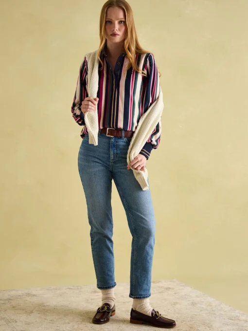 Sammie Multi Striped Heavyweight Cotton Rugby Shirt