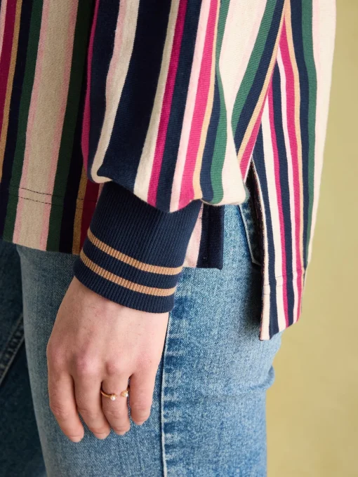 Sammie Multi Striped Heavyweight Cotton Rugby Shirt
