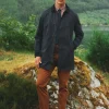 Sandford Navy Blue Waterproof Raincoat