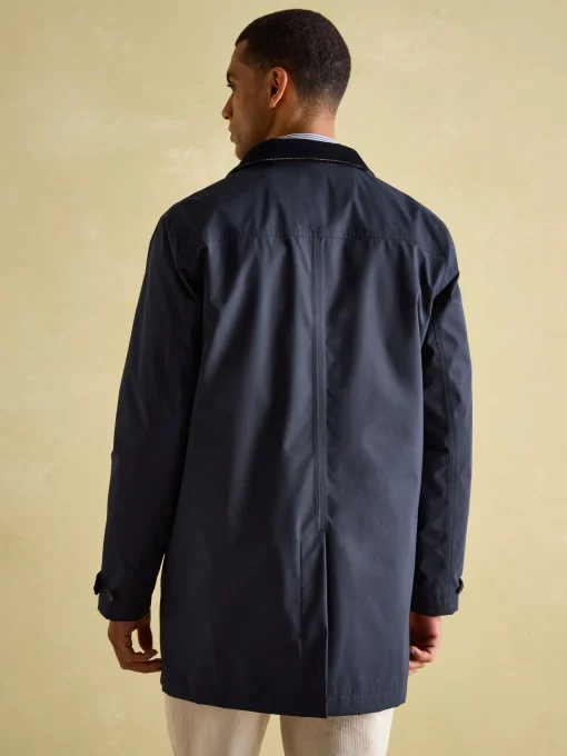 Sandford Navy Blue Waterproof Raincoat