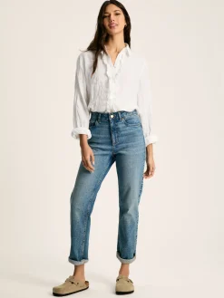 Selene White 100% Linen Shirt