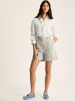 Selene White 100% Linen Shirt