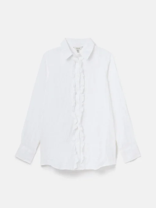Selene White 100% Linen Shirt