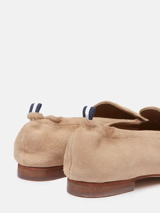 Sloane Narrow Fit Neutral Suede Loafers