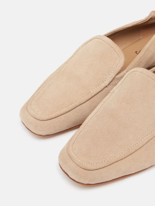 Sloane Narrow Fit Neutral Suede Loafers