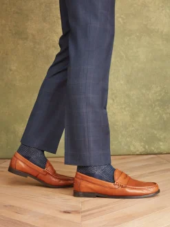 Tan Brown Penny Loafers