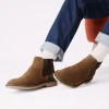 Tan Brown Suede Chelsea Boots
